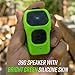 noxgear 39g Wearable Bluetooth Speaker, Magnetic Mini Clip-On, Waterproof Up to 15 Hours Playtime | Clip On Bluetooth, Wearable Speaker with Microphone, 100ft Range (Color: Bright Green)