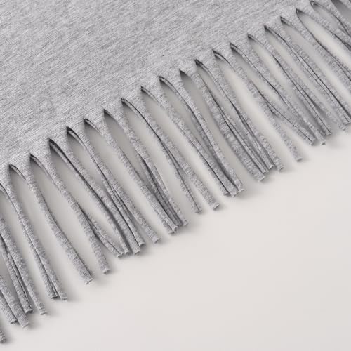 Image of Noomelfish Girls Short Sleeve Fringe T-Shirts Soft Jersey Cotton Tee Tops (3-12 Years)
