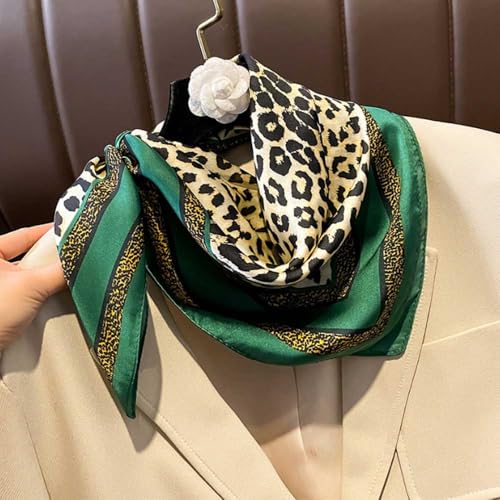 2 Packs of 100% Simulated Silk Scarves, Lightweight Square Satin Head Scarves,Fashion Accessories & Gift Edition21x 21 Inches4