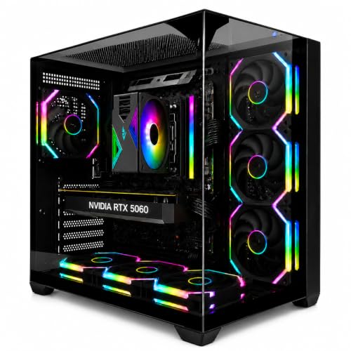 Quad Solution Gaming PC Core i5-14400F RTX 5060 8GB 16GB DDR5 1TB NVMe SSD