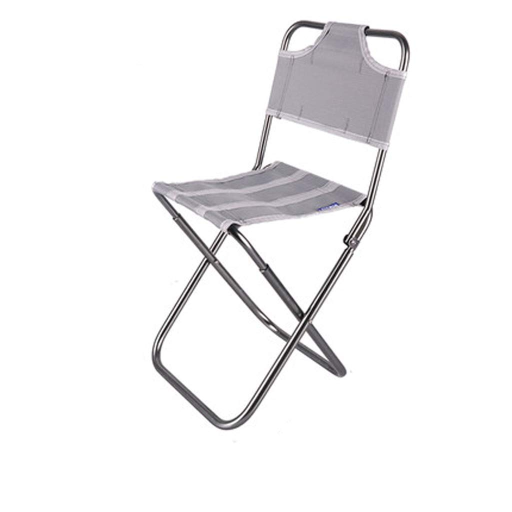 WANGCHRT 18cm × 22cm × 47cm, Portable Fishing Fold Mazar Outdoor Chair Tenting Picnic Leisure Fishing Chair, Fold Chair Telescopic fishing rod travel seawater freshwater (Color : Gray)