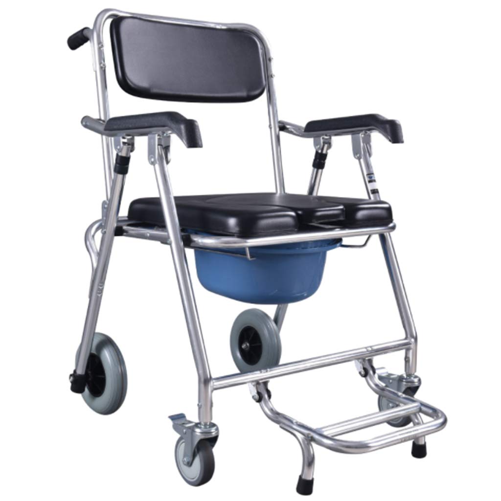 Buy Lightweight Old Man Sitting Wheelchair Foldable Toilet Wheelchair