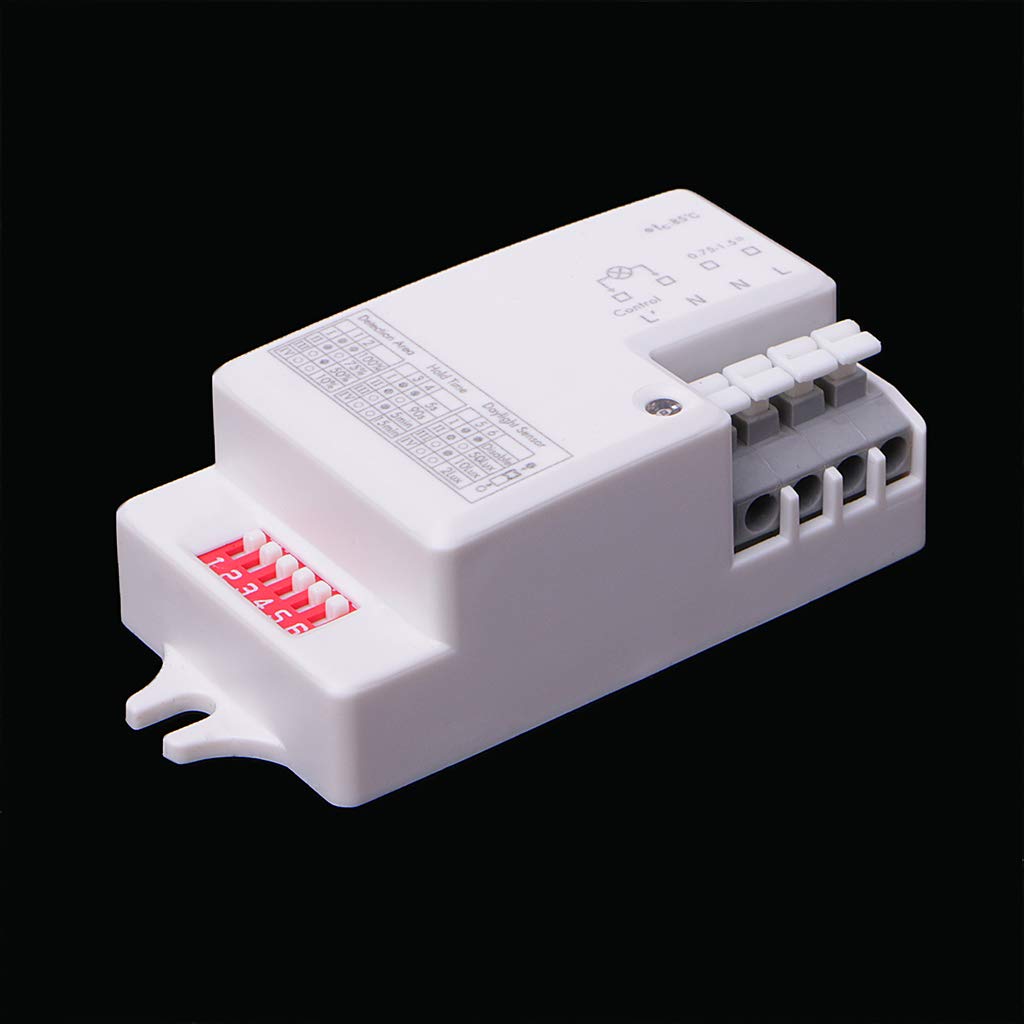 JENOR AC 220V-240V/50Hz Microwave Radar Sensor Body Motion Detector for LED Light