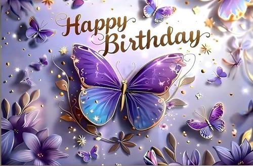 Image of Happy Birthday Theme Backdrop Banner 5x7 ft - Digital Print Cloth Background, Reusable Birthday Party Wall Decoration for Girls, Photo Booth & Stage Decor (BD 2)