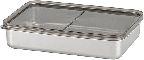 Recipiente de tocino para refrigerador, 1000ML2000ML800ML400ML Crisper Box 304 Recipientes herméticos de almacenamiento de carne con tapas con base