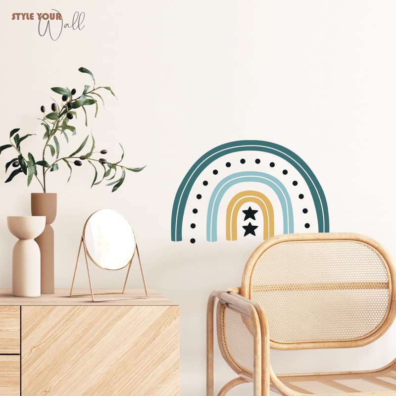 Image of Kotart - Rainbow HD Printed PVC Vinyl Wall Decals /Stickers for Kids Room Living Room Bedroom Home and Office Wall