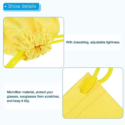 Image of PATIKIL Microfiber Glasses Bag, Sunglasses Pouch Eyeglass Bag Soft Sunglass Case with Eyeglasses Cleaning Cloth