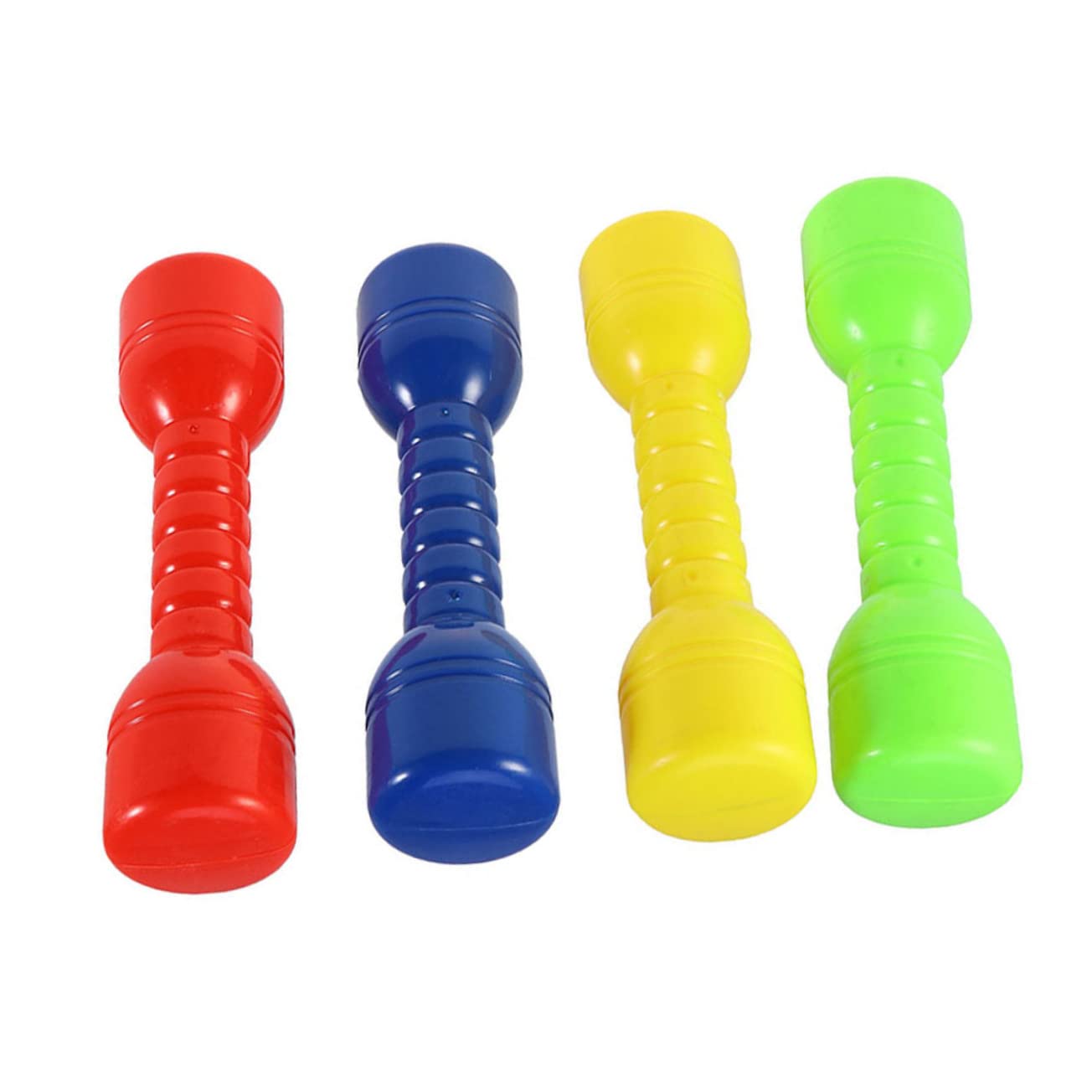4PCS Plastic Dumbbells for Boys and Girls Ergonomic Small Exercise Barbells for Kindergarten Morning Workout Lightweight Fitness Hand