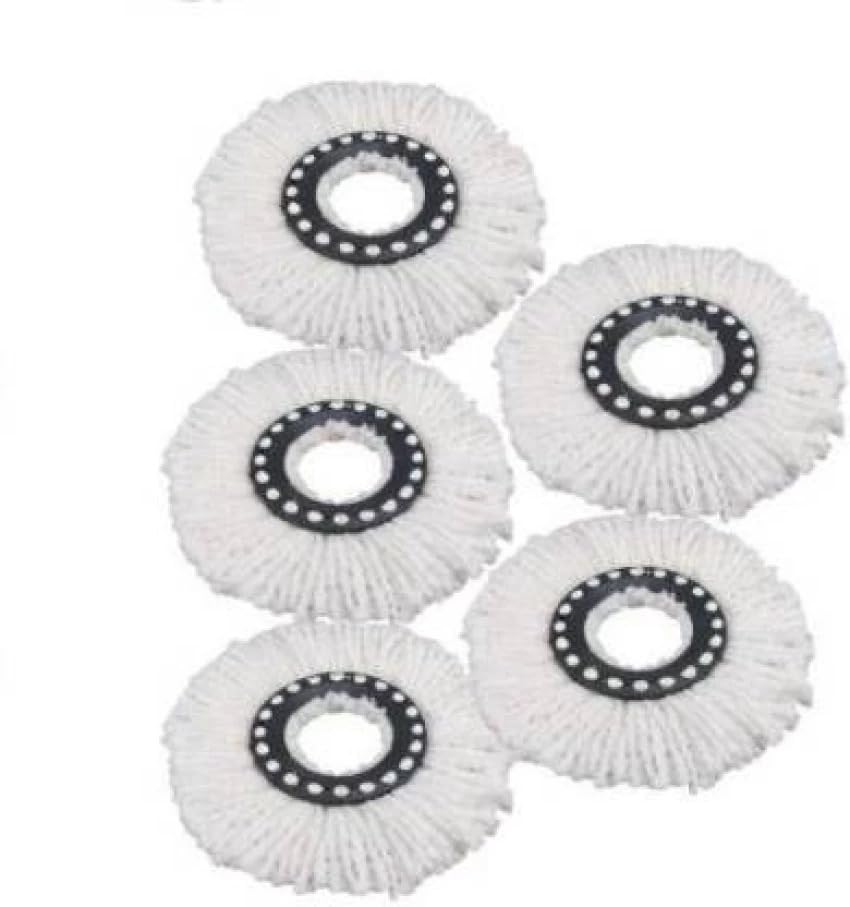 Extremely Absorbent Premium Microfibre Spin Mop Head Refill for Floor Cleaning (Pack of 5)-image-48