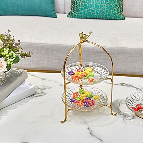 Stand de dessert de verre réutilisable et stable pour buffet de fête - 3