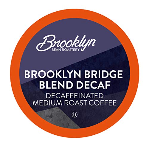 Brooklyn Beans Brooklyn Bridge Decaf Coffee Pods - Compatible with Keurig K Cup Brewers Including 2.0 Machines, 40 Count, Decaf with Bold Flavor