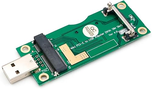 Mini PCI-E a USB adaptador con ranura de la tarjeta SIM para WWANLTE Módulo