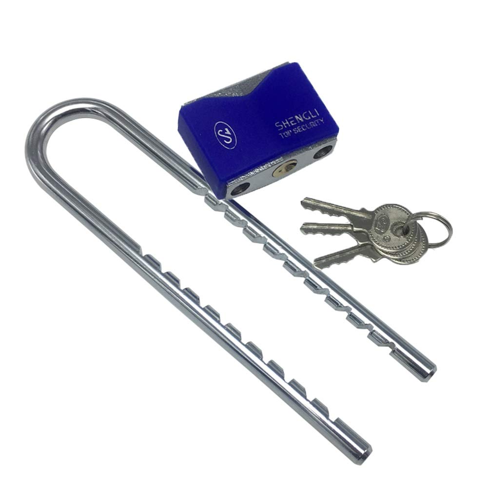 kłódka, z 3 kluczami, długość można swobodnie regulować, przestrzeń blokady 14,5 x 2,8 cm, 19, używana(Short lock)