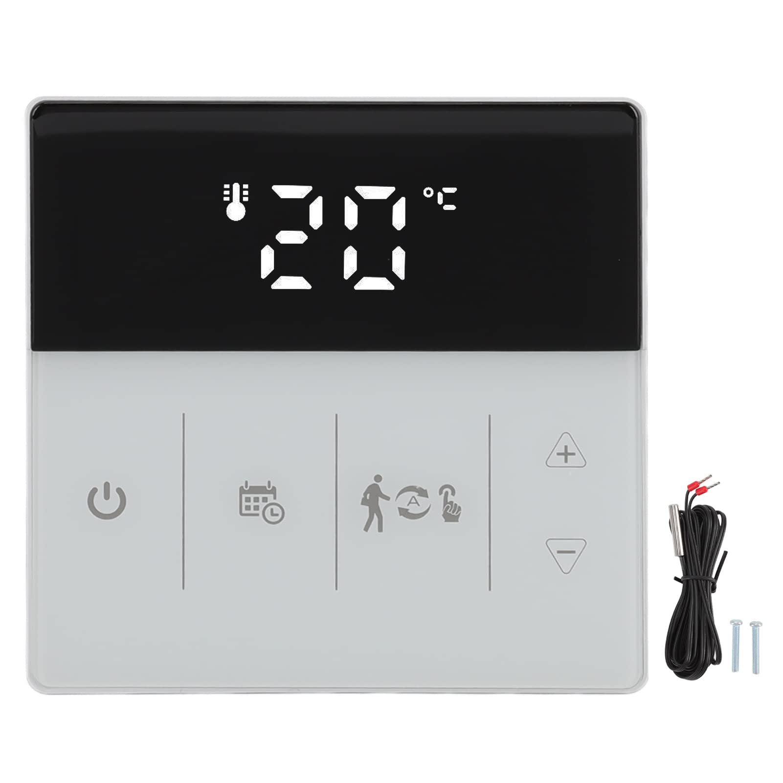 Termostat WIFI, ekran dotykowy Inteligentny termostat Cyfrowy wyświetlacz AC 50 60Hz do użytku w pomieszczeniach Czarny i biały