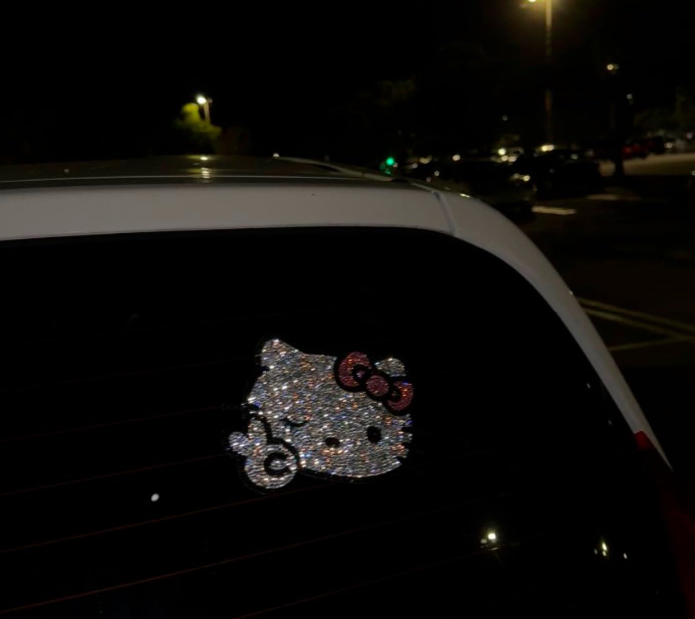Ultra Bling car Sticker reflectie Especially Shiny Decor Exterior car Adhesive Super Glitter (Extra Bling Cat)