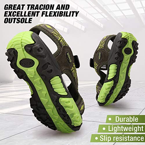 Image of UOVO Boys Sandals Kids Sandals Hiking Athletic Closed-Toe Beach Summer Sandals for Boys Quick-Drying