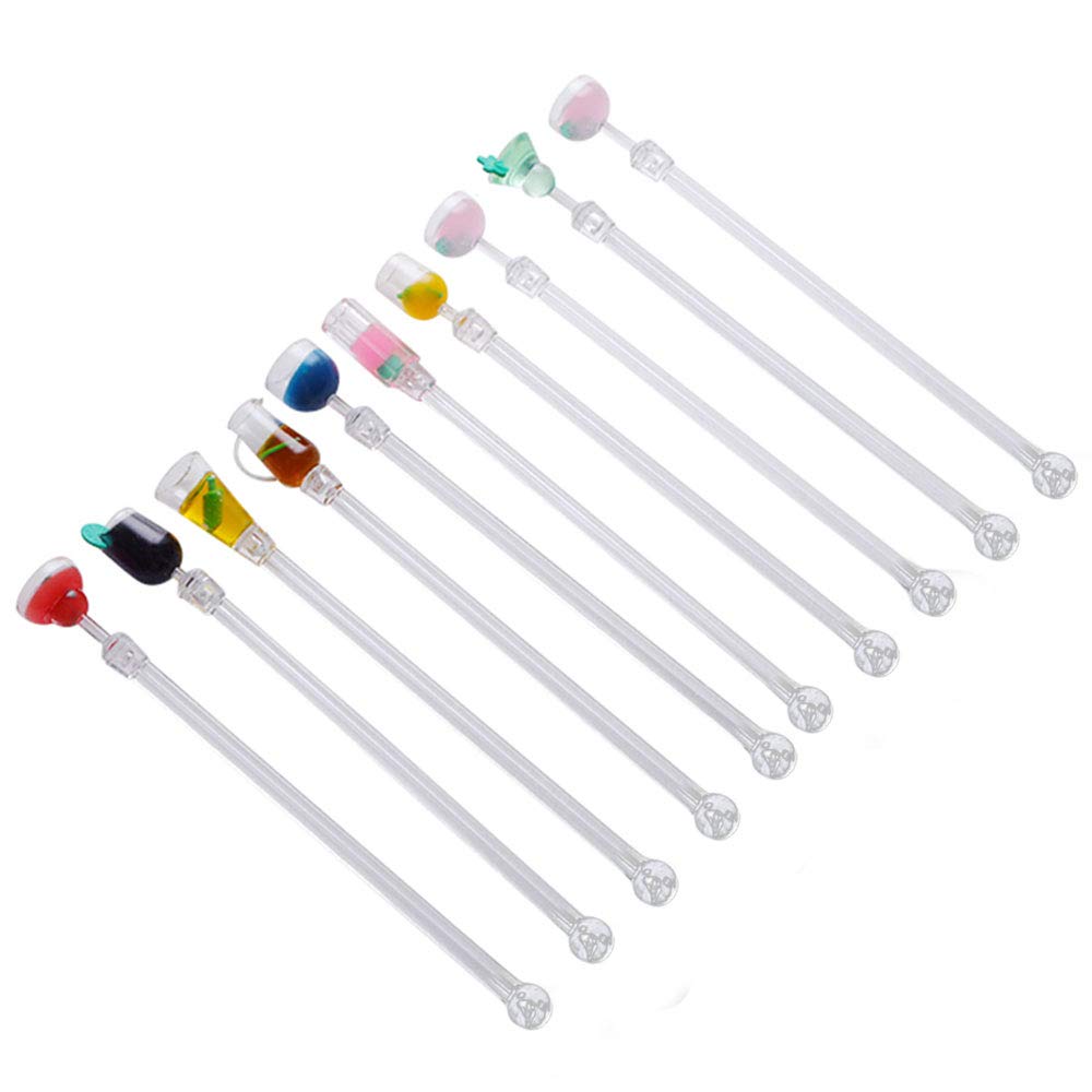 Buy DECARETA 10 Pack Cocktail Mixing Spoon Bootle Cup Mixer Bar puddler