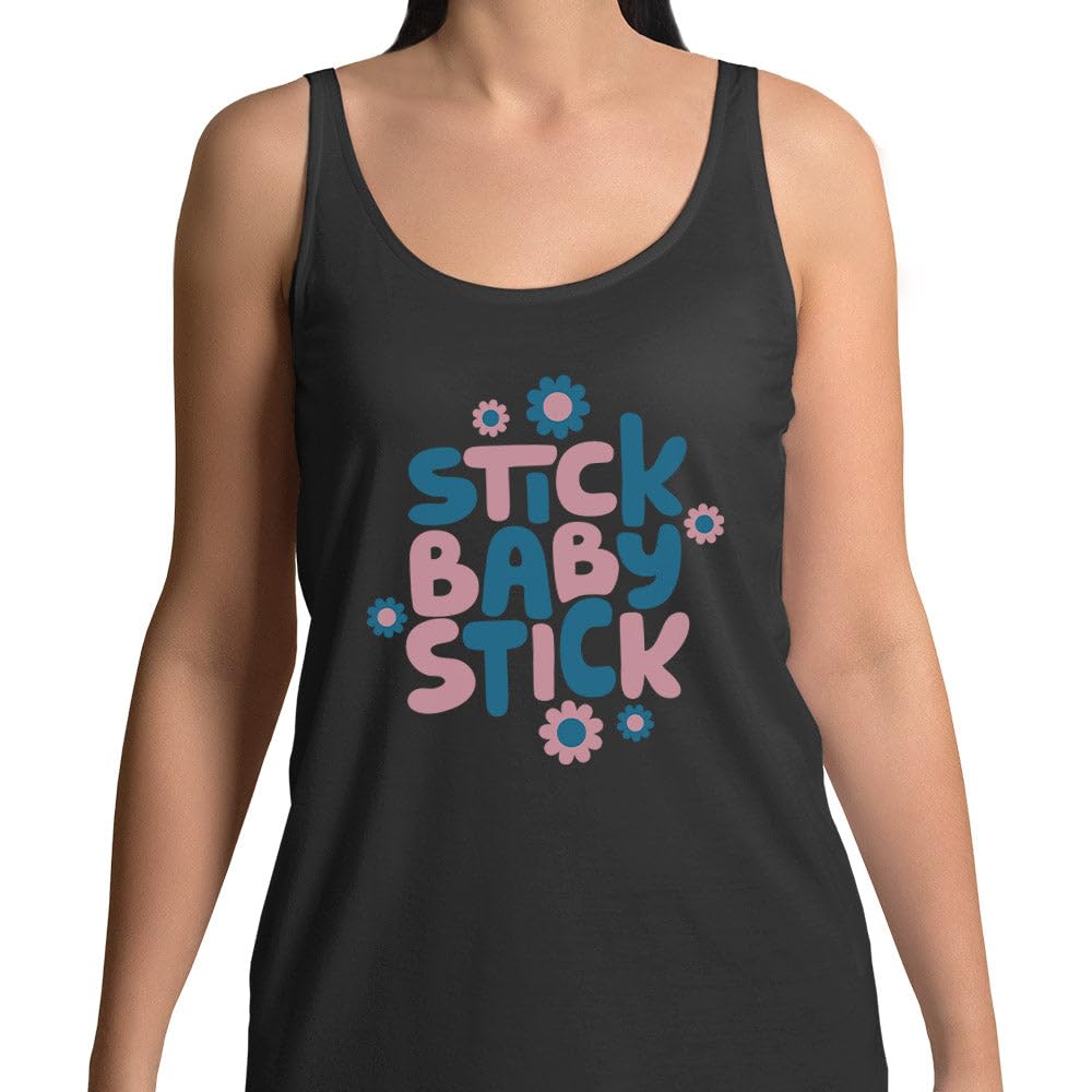 TeesAndTankYou Stick Baby Stick Tank Top Unisex Medium Black