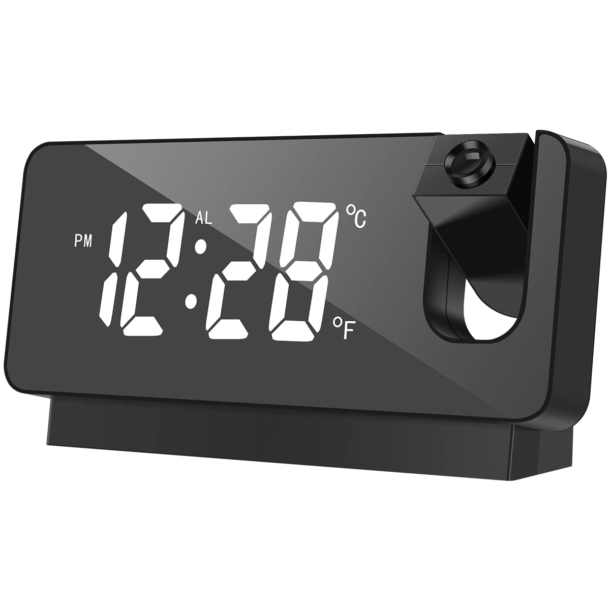 Sveglia Digitale Con Proiezione Sul Soffitto - Display LED 7.3", Temperatura, USB, Snooze - Foto 4