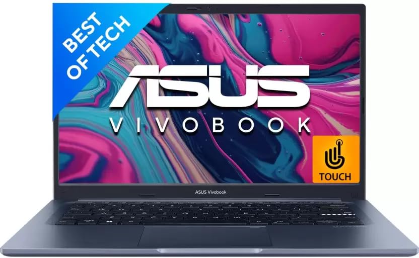 ASUS Vivobook 14 Touchscreen Intel P-Series Core i5 12th Gen 1240P - (16 GB/512 GB SSD/Windows 11 Home) X1402ZA-MW511WS Thin and Light Laptop (14 Inch, Quiet Blue, 1.50 kg, with MS Office)