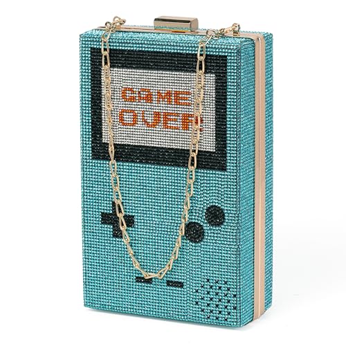 Image of Women Retro Crossbody Bag Rhinestone Fun Unique Evening Clutch Purses for Women
