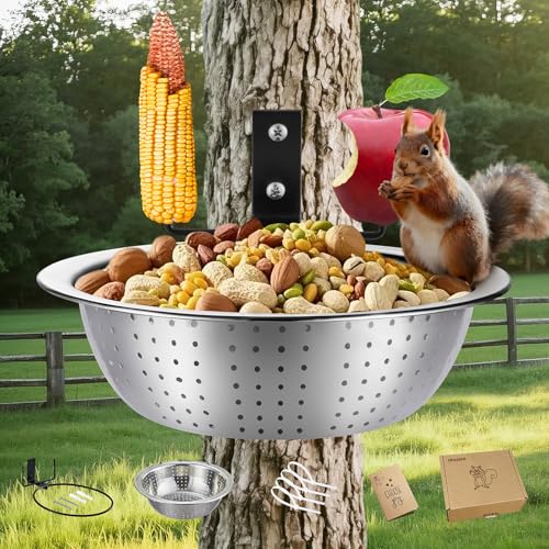 Ofasixx Squirrel Feeder with Metal...