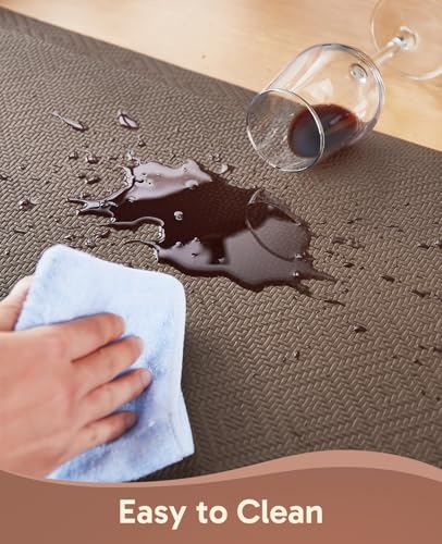 Image of Ophanie Kitchen Mats for Floor, 1 /2 Inch Thick, 20x32 Anti Fatigue Cushioned Mat,Kitchen Rugs,Waterproof,Comfort Ergonomic Standing Mat for Office,Home,Sink with 99+ Pairs of Anti-Slip Bottom Ridges