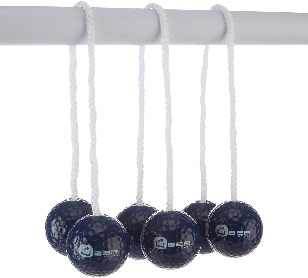 Ubergames Nouveau 2024 Jeu de Golf Échelle Kit Professionnel Balles de Golf en Bois Massif Noir/Blanc