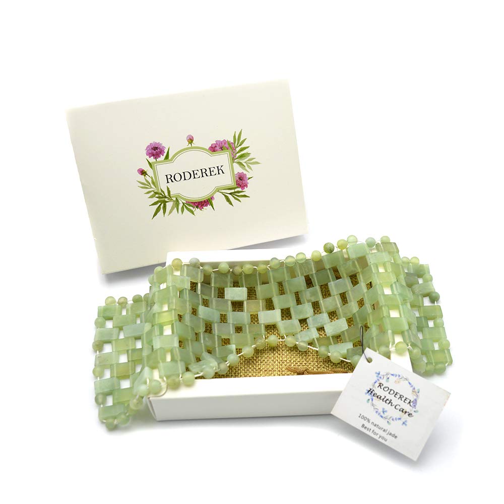 100% natürliche Jade beruhigende kühlende Entgiftende Schlafmaske, Anti-Aging Jade Augenmaske für geschwollene Augen und dunkle Kreise, Augenmassage