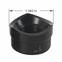 Vista 4 de AMZCNC Punzón y troquel de conducto de 1" para controlador hidráulico de perforación con rosca 3/4"-16UN ((Tamaño del orificio del conducto)
