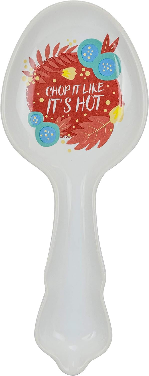 KOVALENTHOR Heeper UGo-Lucky UGo-Lucky Boston Warehouse SpoonRest-(CHOP IT Like It's HOT) Party Supplies, Multisize, Multicolor