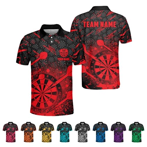 Tinoshop Custom Dart 3D Polo Shirts Dart Jerseys Personalized Darts Polos Shirt for Men Women Dart...