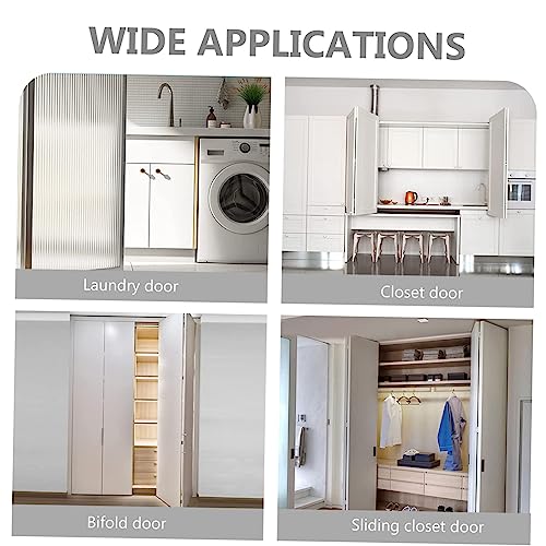 LIFKOME Kit de Herrajes para Puerta Bifold 1 Set para Deslizamiento Suave Instalación Fácil Compatible con Varias Puertas Deslizantes y Plegables miniatura 7