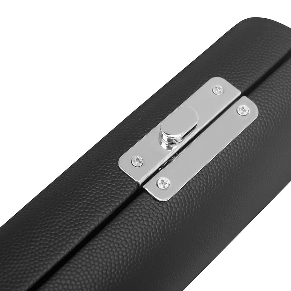 Étui Piccolo 16 trous en cuir pour éviter d'endommager la flûte Sac de transport pour instrument à vent Noir