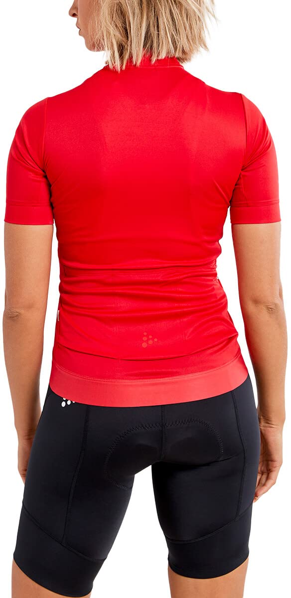 Craft Core Essence Jersey Regular Fit W Bright Red XL Maglietta da Ciclismo, Rosso Accesso, Donna
