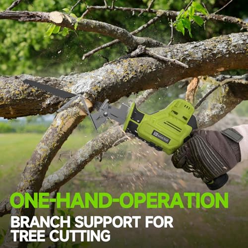 Cordless Reciprocating Saw, 2700RPM Variable Speed with Tool-Free Blade Change, 2 x 2.0Ah Batteries, 4 Blades for Wood/Metal Cutting, Compact & Lightweight with LED Light(Not Included Fast Charger 7 Cordless Reciprocating Saw, 2700RPM Variable Speed with Tool-Free Blade Change, 2 x 2.0Ah Batteries, 4 Blades for Wood/Metal Cutting, Compact & Lightweight with LED Light(Not Included Fast Charger - Image 7