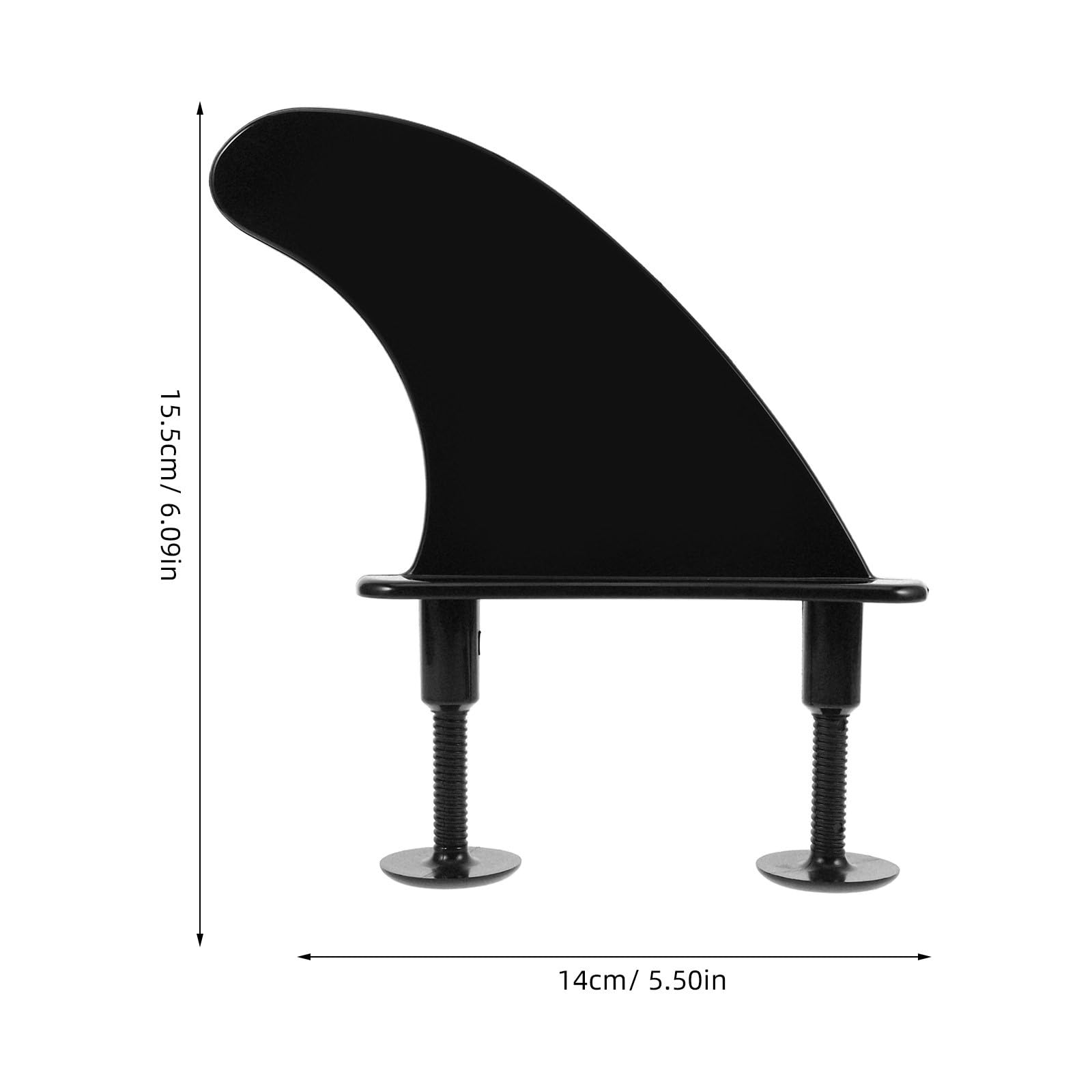 Aleta de Repuesto para Tabla de Surf Negra de TPU Flexible, Juego de 3 Quillas Grandes Antideslizantes para Kayak y Paddle Surf, Accesorios Deportivos Acuáticos para Mejor