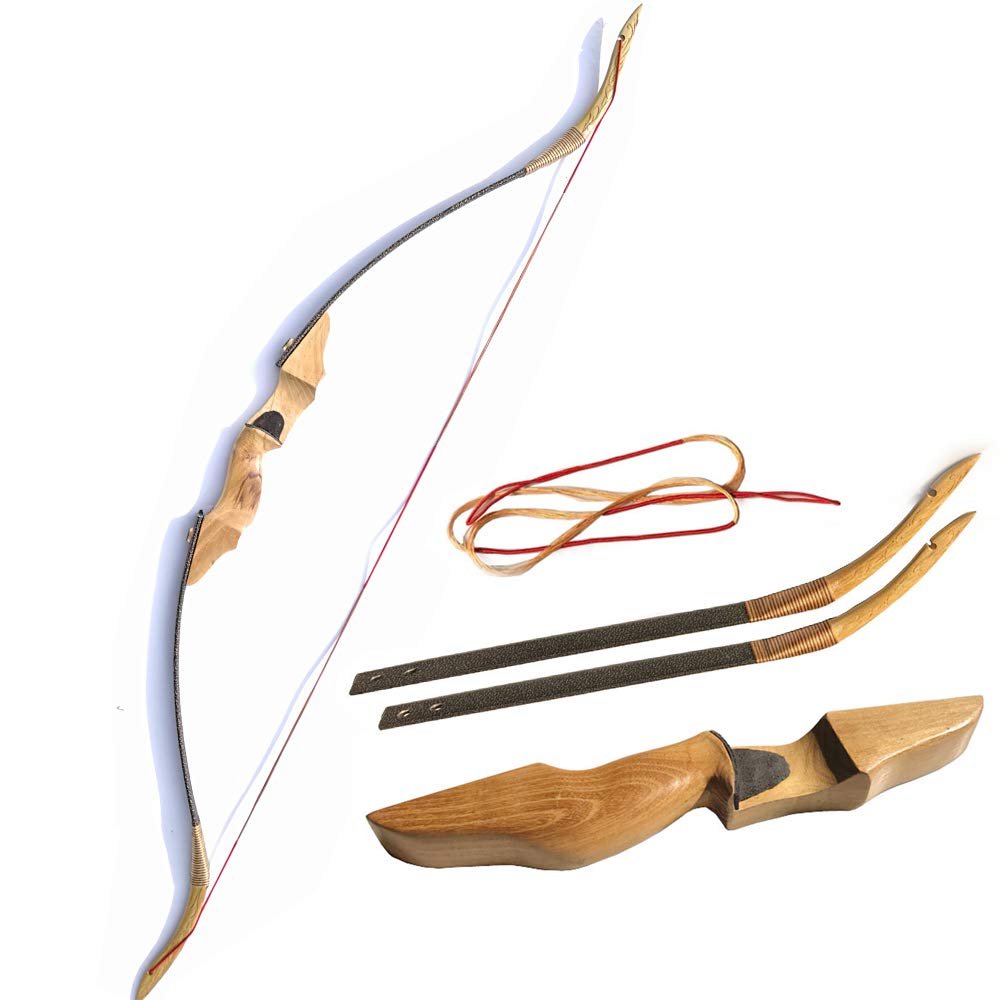 Arc Longbow Traditionnel à la Main 30-40 lbs Arc Recurve Chasse Mongole