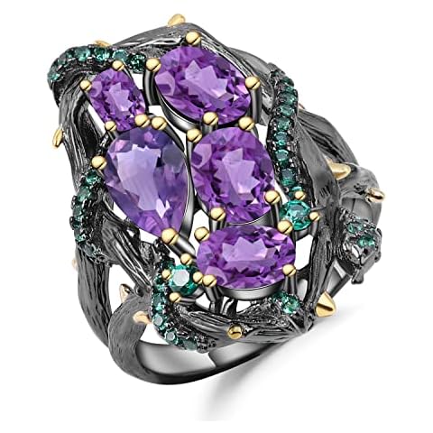 Kemstone Amethyst Promise Ring Cover