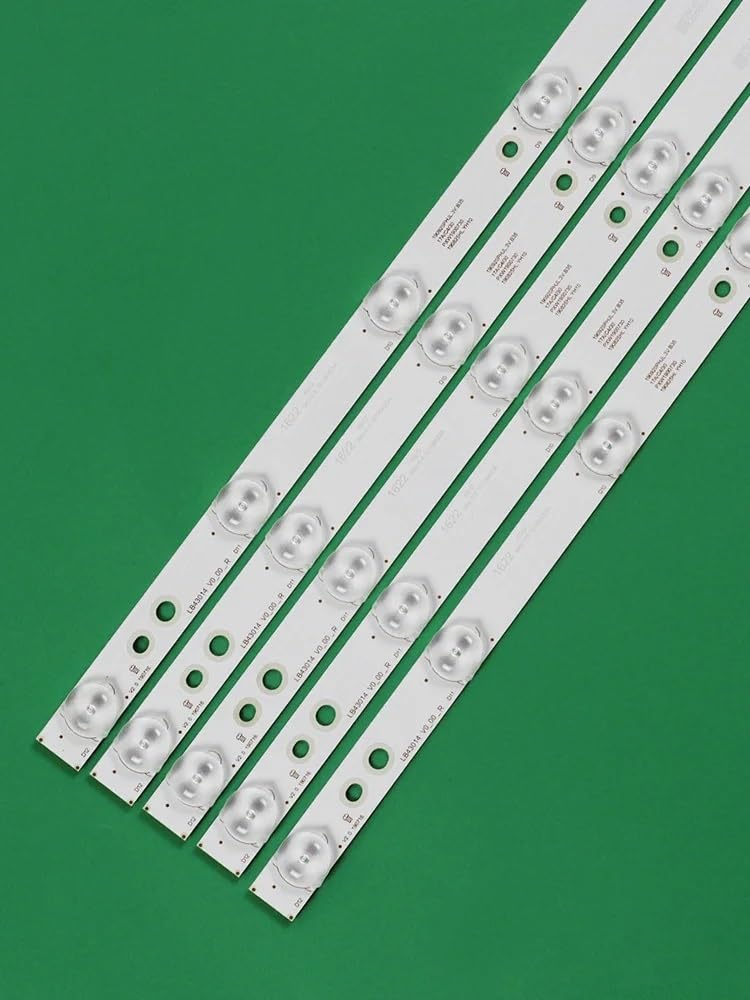 Striscia di retroilluminazione a LED for 12 lampade Compatibile for Philips TV 43" LB43014 V0_00 TPT430U3 EQLSJA.G 43PUS6501 43PUS6101 43PUS6201 43PUS7202 43PUH6101