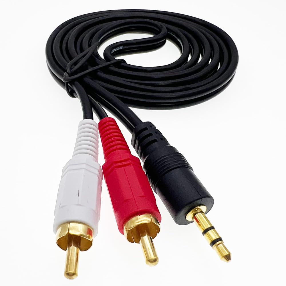 Amazon | Hjiopkul 1.35メートル2RCA(赤・白) 変換 オーディオ