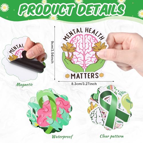 Imanes decorativos inspiradores para salud mental miniatura 2