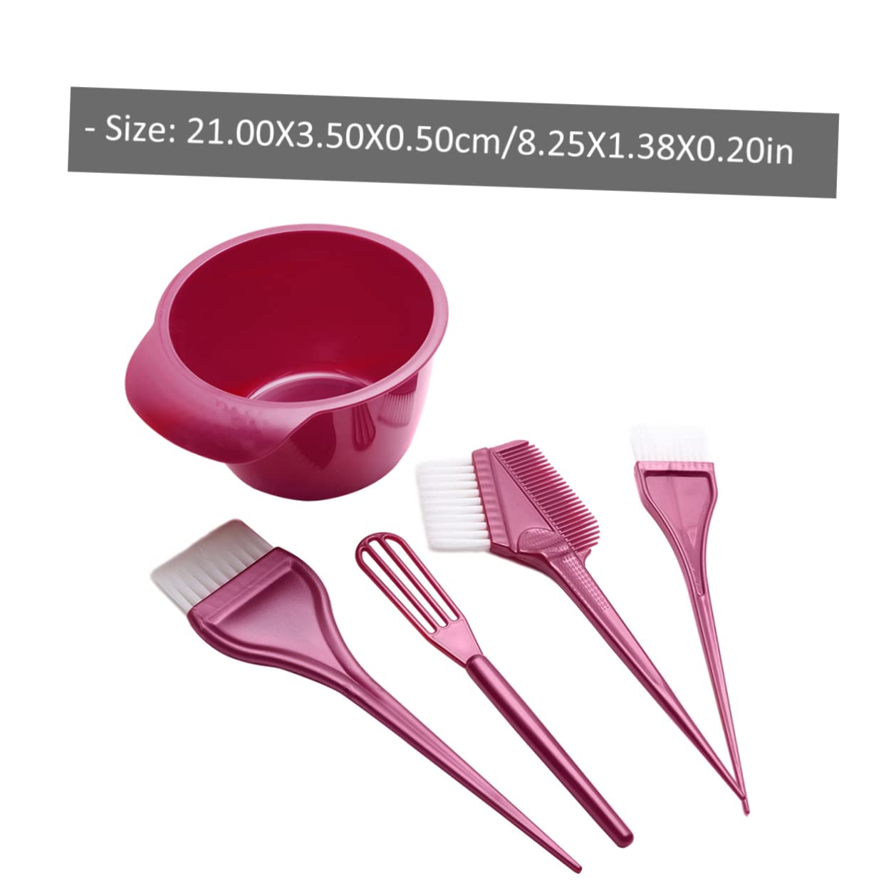 PLAFOPE Hair Dye Brush Bowl Comb Cream Mixer Hair Coloring Tool Set for Salon Professionals and Home Users
