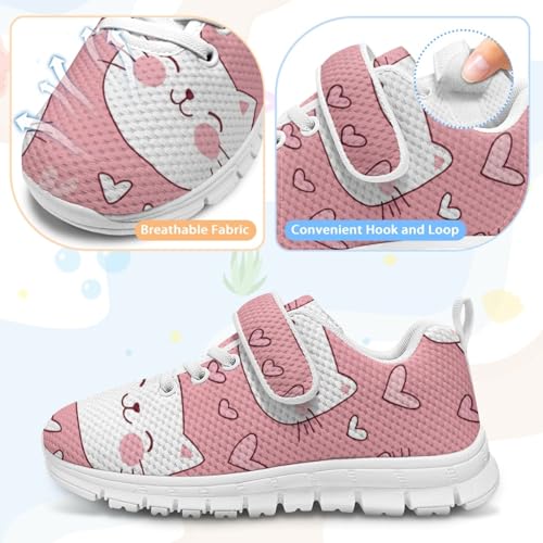 MARSVOVO Summer Sneakers for Girls Cute Mesh Single Buckle Anti-Slip Print Athletic Shoes Lightweight Breathable Footwear4