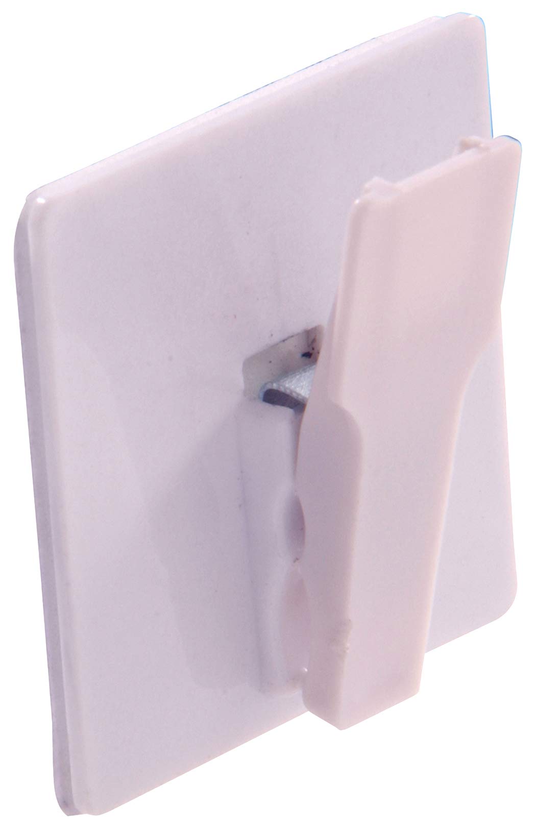 Hardware EssentialsHillman 852987 Spring Clip Hook White Adhesive Backed 2-Pack