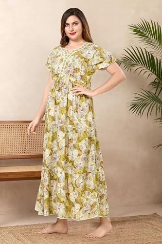 Image of Soulemo Women Premium Rayon Dancing Queen Nighty 1801
