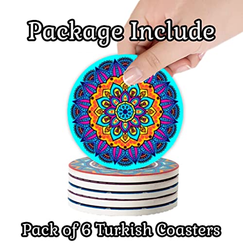 MALANGI Set di 6 sottobicchieri turchi in