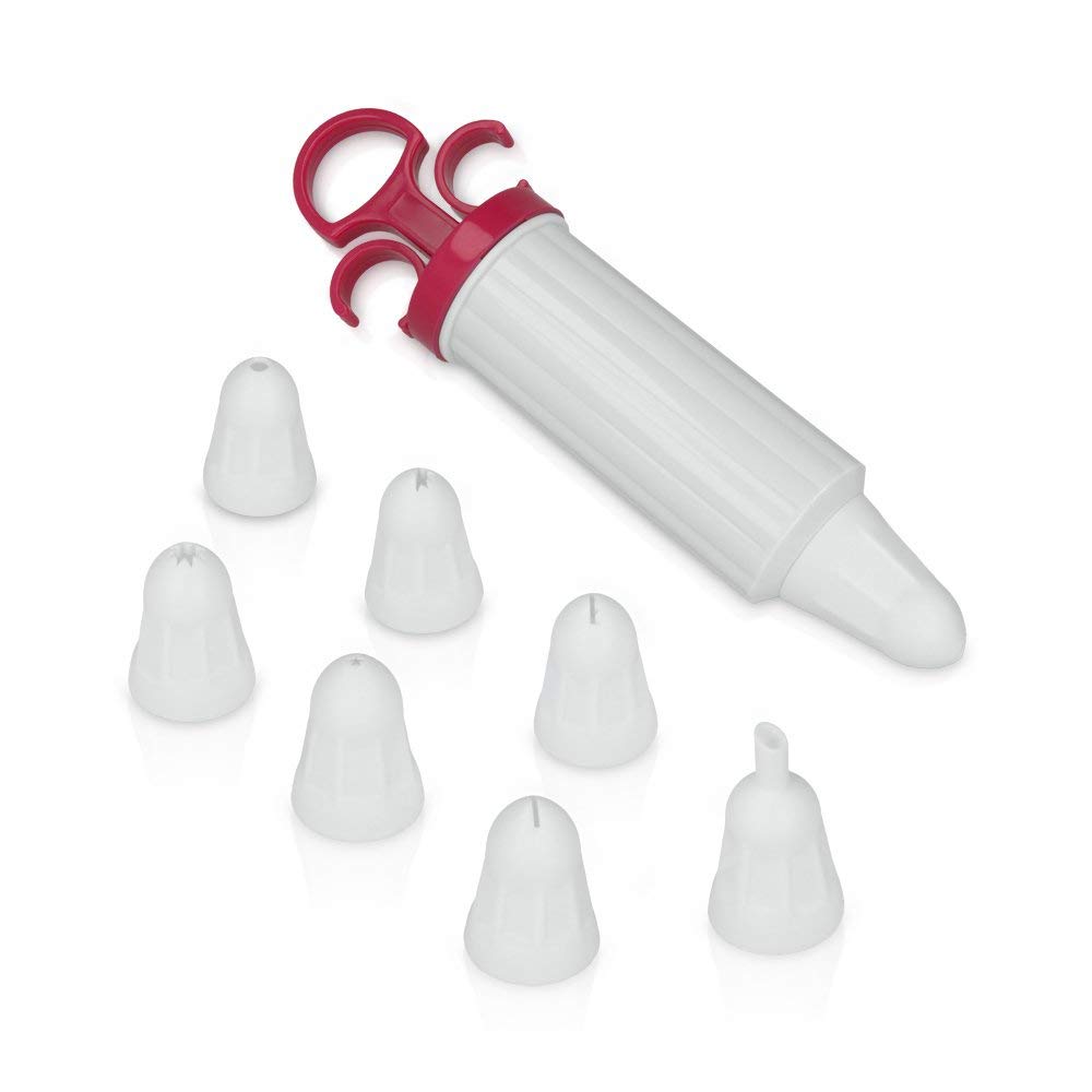 Metaltex Dekorationsspritze mit 8 Tüllen