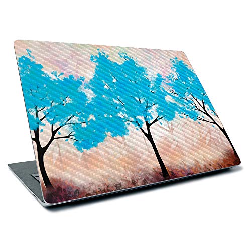 Image of MightySkins Carbon Fiber Skin for Microsoft Surface Laptop 3 13.5 inch (2019) - Blue Woods,Textured Carbon Fiber Finish,Easy to Apply, Remove, and Change Styles,