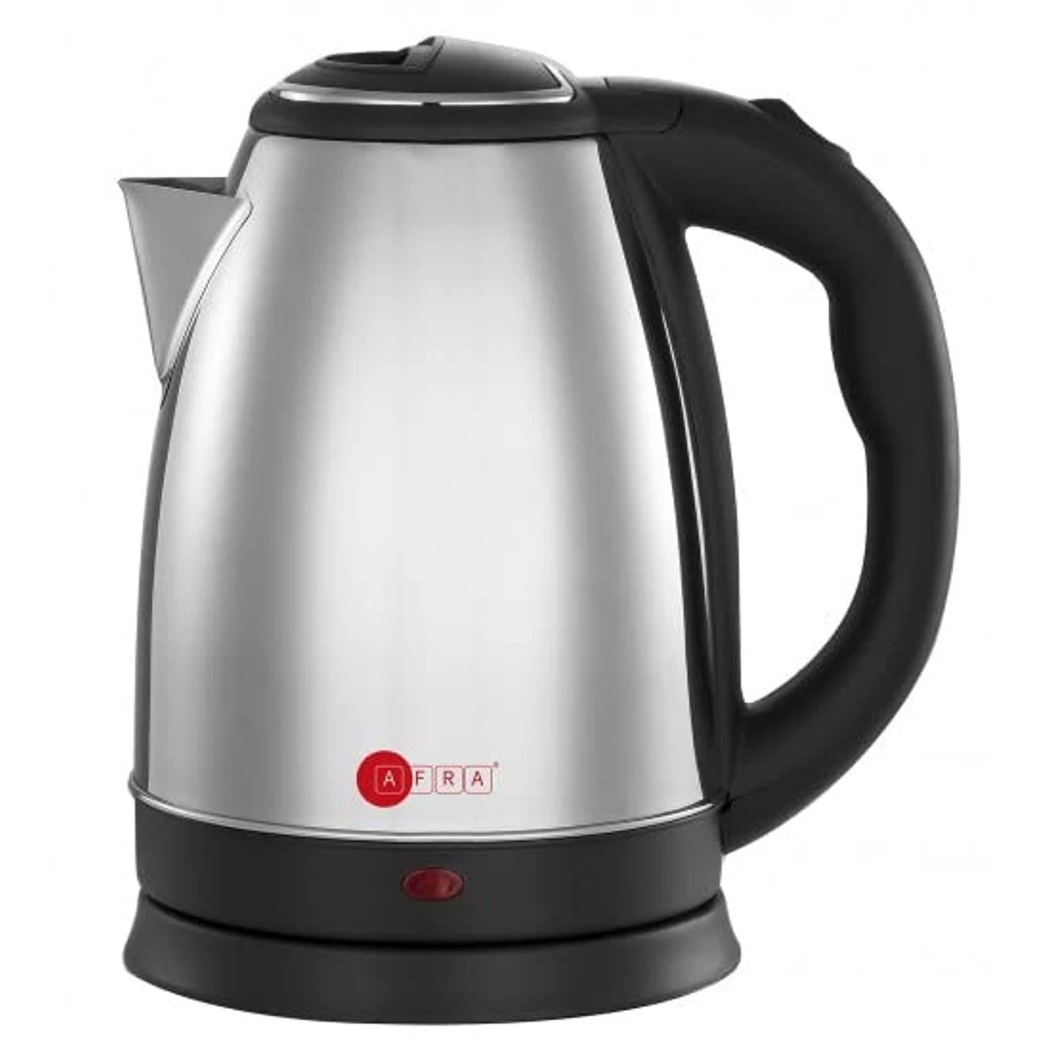 AFRA Electric Kettle, 1500W, 1.8L, Strong Stainless Steel Body with detachable power base & Automatic cut-off, AF-1815KTSS, 2 years warranty,